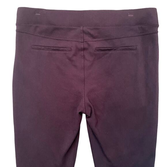 LIVERPOOL Reese Ponte Knit Pull On‎ Pants Ankle Leggings Aubergine Womens 12 US - Picture 5 of 8
